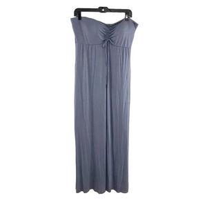 Soma Weekend Stone Blue Ultimate Strapless Maxi Bra Dress Women's Size Large